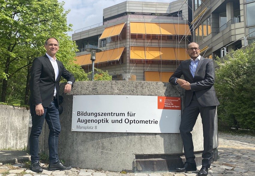 Die Leitung des Bildungszentrums für Augenoptik und Optometrie liegt bei Jochen Zöhr (Links) und Carsten Schiffer (Rechts).